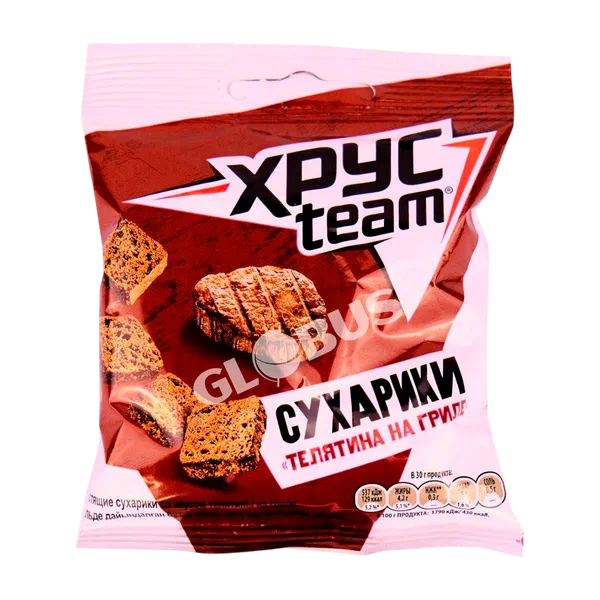 Сухарики Хрусteam телятина на гриле 30г Фрито Лей Россия