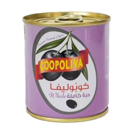 Coopoliva.Black Whl.Olives100G