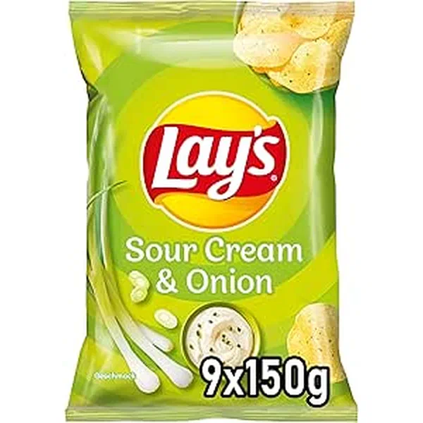 KETTLE COOKED SOUR CREAM AND ONION POTATO CHIPS 150G