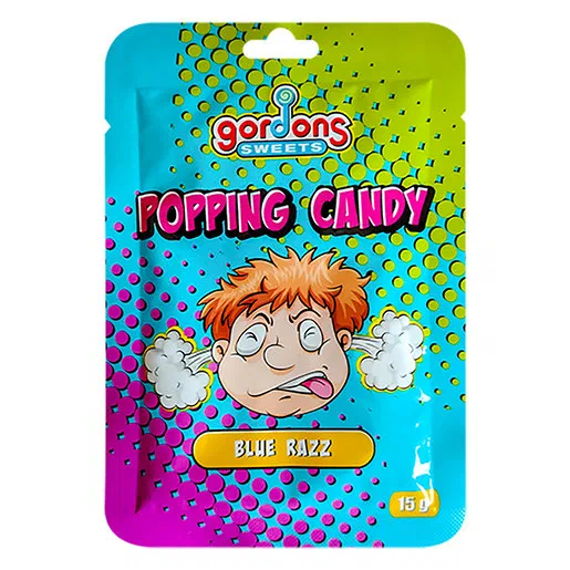 Gordons Sweets Blue Razz Popping Candy 15g