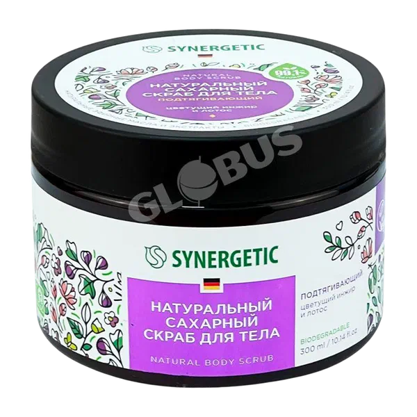 Synergetic дене скрабы бекемдоочу тустогу инжир/лотус 300мл