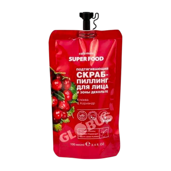 Скраб-пилинг д/лица Cafe mimi клюква/кориандр 100мл