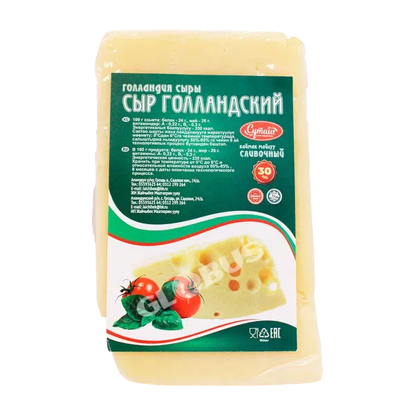 Сыр Суташ Голландский 30% вес в\у GL