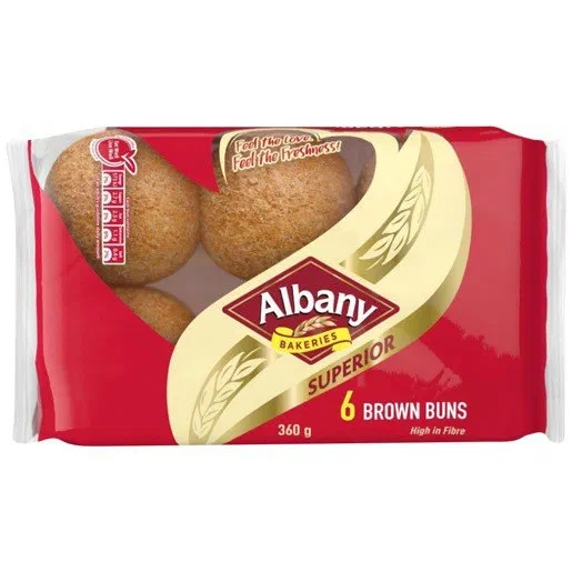 Albany Superior Brown Buns 6s