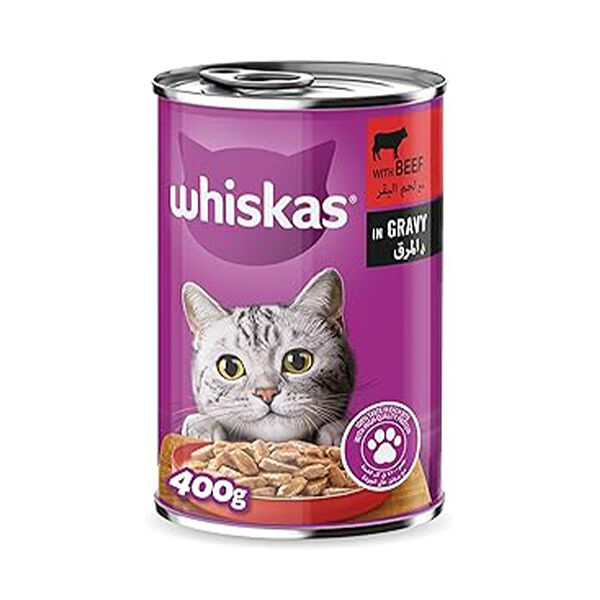 Whiskas Beef Mince Cat Food Can 400Gm