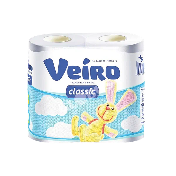 Бумага туал Veiro Classic бел. 2сл 4рул GL