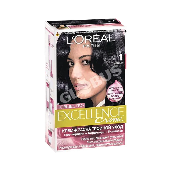L'Oreal Excellence чач боегу №1 кара 