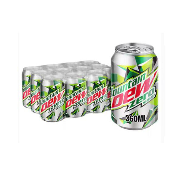 Mountain Dew Zero Sugar Can 360Ml X 12