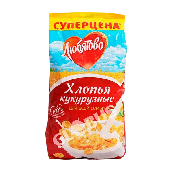 Хлопья кукуруз Любятово 600г м/уп