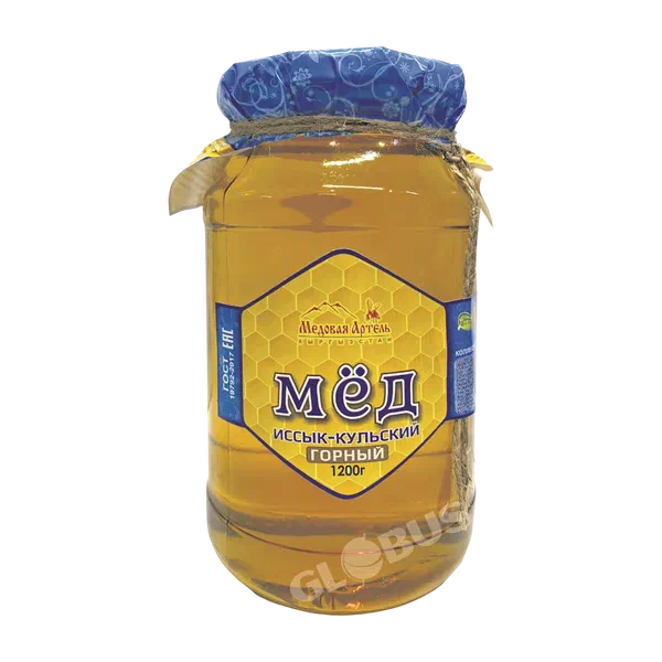 Мед Горный Иссык-Кульский 1,2кг ст/б Медовая Артель