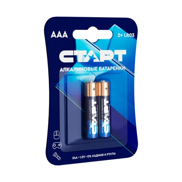 Батарейки Старт AAA blue 2шт LR03-BL2