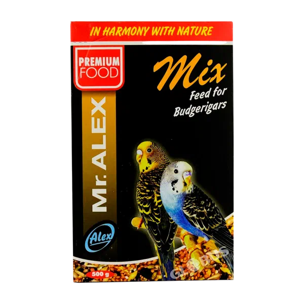 Корм д/попугаев Mr. ALEX микс д/волнист. попугаев 500г