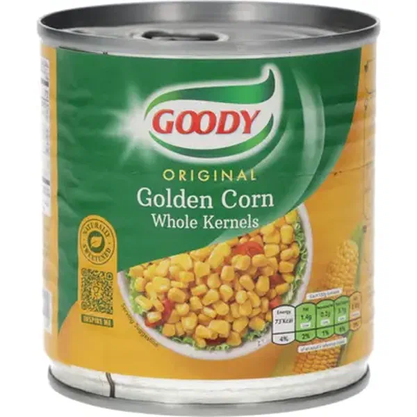 GOODY GOLDEN SWEET CORN KERNELS SINGLE SERVE CAN 150G