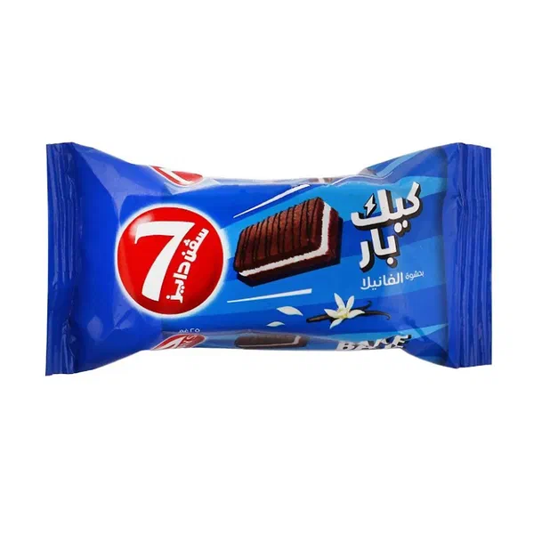 7DAYS CAKE VANILLA CREAM 25G - VANILLA CREAM FILLED CAKE BAR