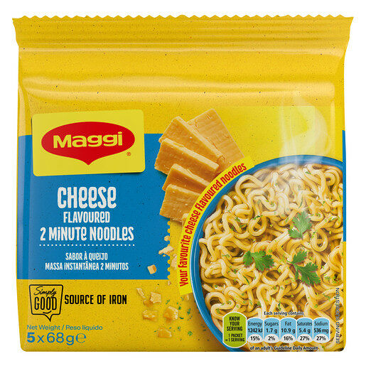 Maggi Noodles Cheese 5x68g
