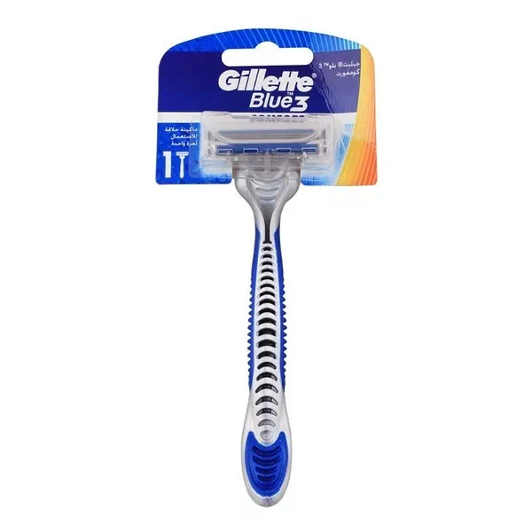 GILLETTE BLUE III THREE-BLADED COMFORT RAZORS 3-PACK