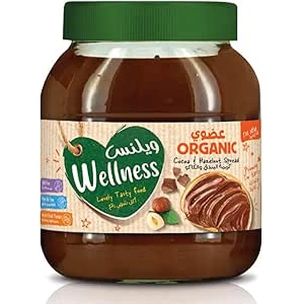 WELLNESS ORGANIC COCOA AND HAZELNUT PREMIUM SPREAD 350G