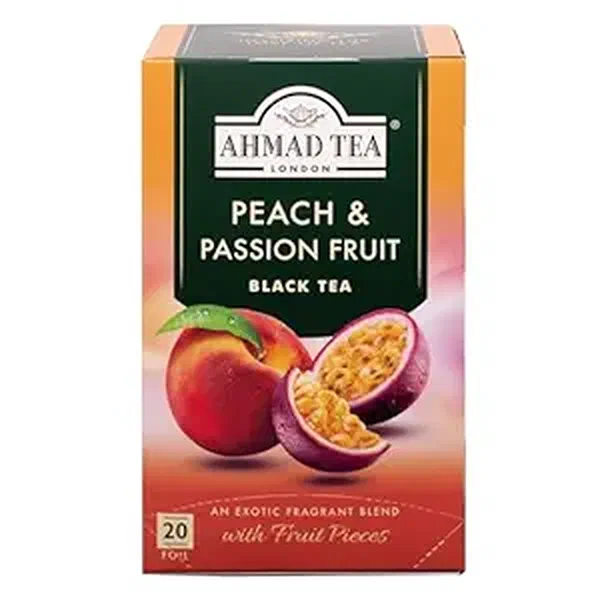 AHMAD TEA PEACH AND PASSION FRUIT AROMATIC BLACK TEA 20TB