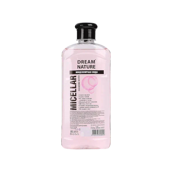 Dream Nature бардык тери түрлөрү үчүн мицелярдык суу 500мл