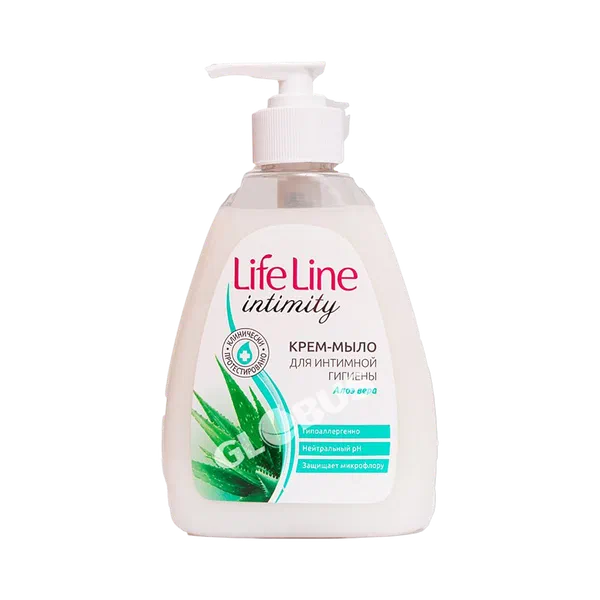 Мыло-крем д/интим гиг Лайф-Лайн алоэ вера 280г
