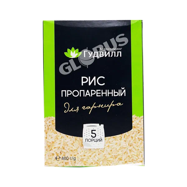 Рис Гудвилл пропаренный пак 5*80г кор.