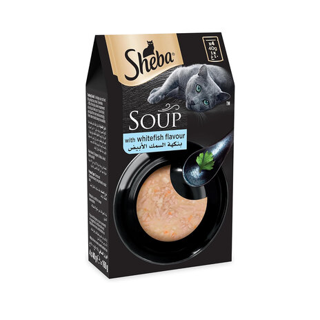 Sheba Whitefish Flavour Soup 4X40Gm
