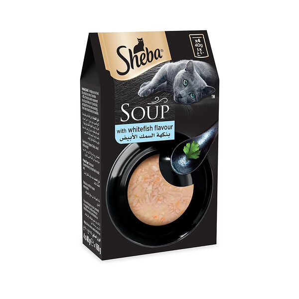 Sheba Whitefish Flavour Soup 4X40Gm