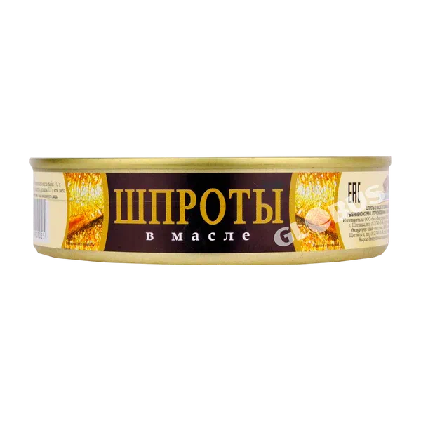 Шпроты Рыбный Стандартъ №1 /ключ/ 160г ж/б