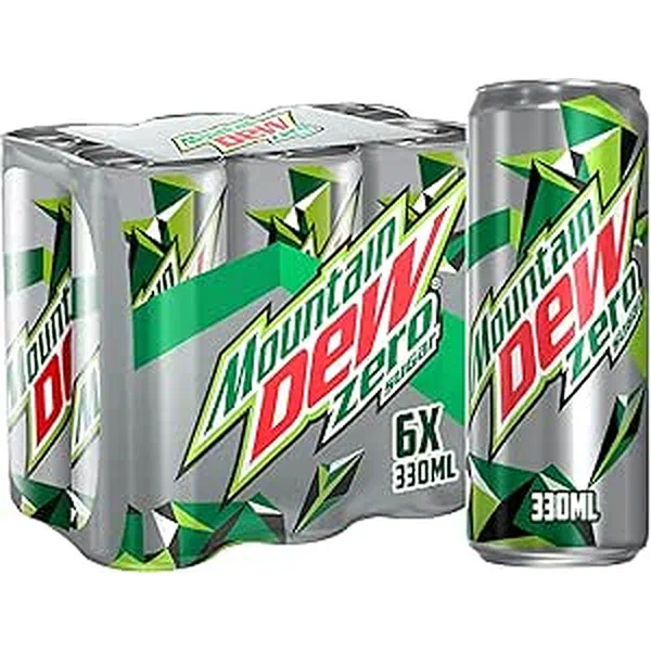 MOUNTAIN DEW ZERO SUGAR CITRUS CARBONATED DRINK 325ML