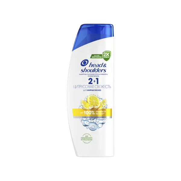 P&G H&S какачка каршы цитрус свеж 2в1 шампунь-бальзамы 360мл