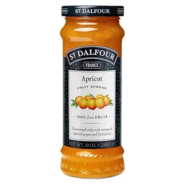 ST. DALFOUR THICK CUT APRICOT JAM ALL-NATURAL FRUIT SPREAD 284G