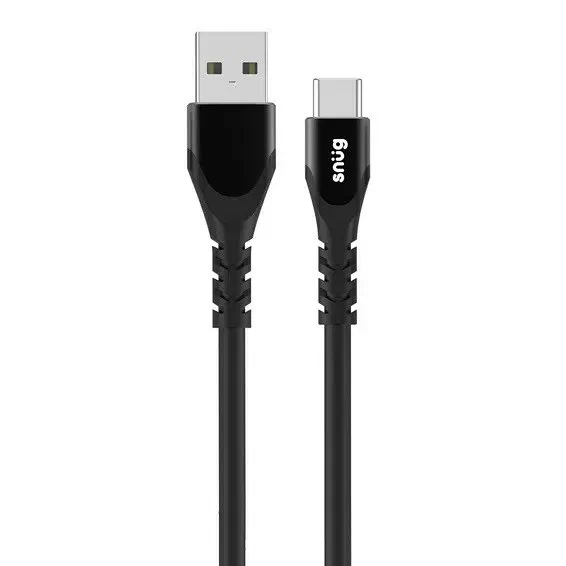 Snug Usb To Typc Silicone Cable 1.2m-Black