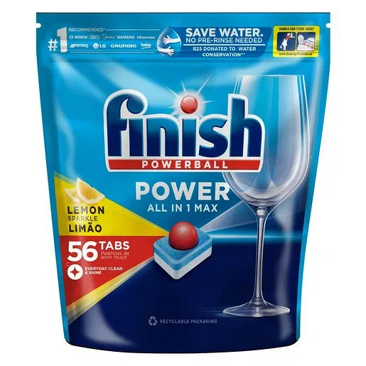 Finish Lemon Auto Dishwashing Tablets 56's