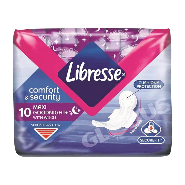 Libresse Comfort Security Maxi Goodnight+ гиг Төшөмөлөрү 10д