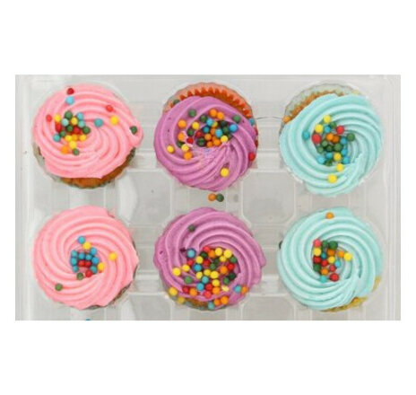 Vanilla Rainbow Cupcakes 6 x 50g