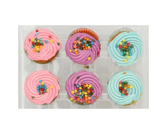 Vanilla Rainbow Cupcakes 6 x 50g