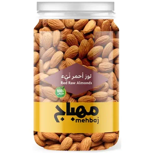 ALMEHBAJ ALMONDS RED RAW 275G - RAW RED SKIN ALMONDS