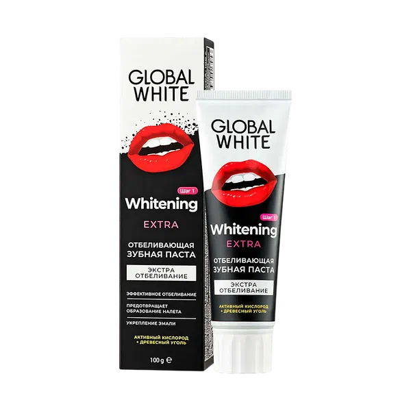 Паста зубн Global White extra whitening 100г