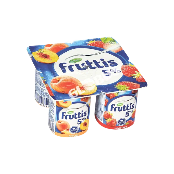 Йогурт Fruttis клубн/перс 5% 115г Campina 24