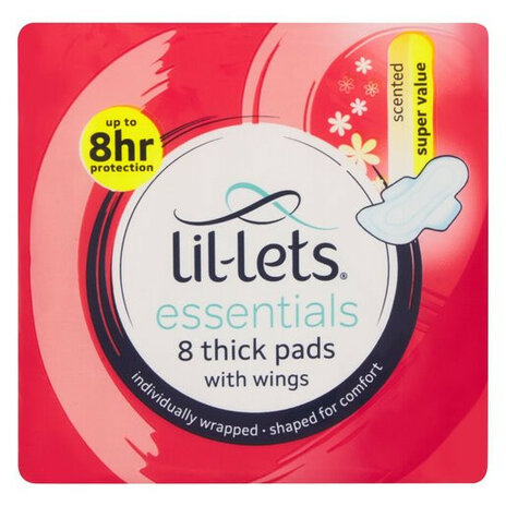 Lil-lets Essential Pads Scented 8