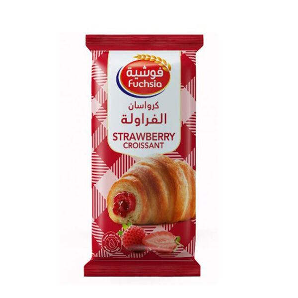 Fuchsia Strawberry Croissant