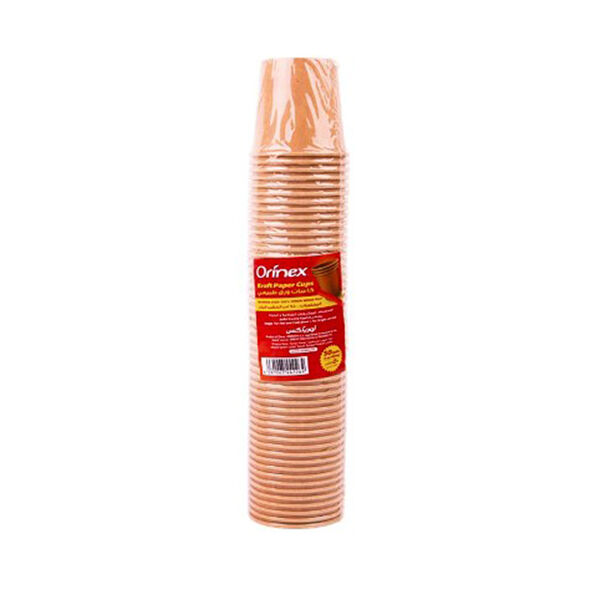 Orinex Natural Paper Cups 4Oz 50Pcs