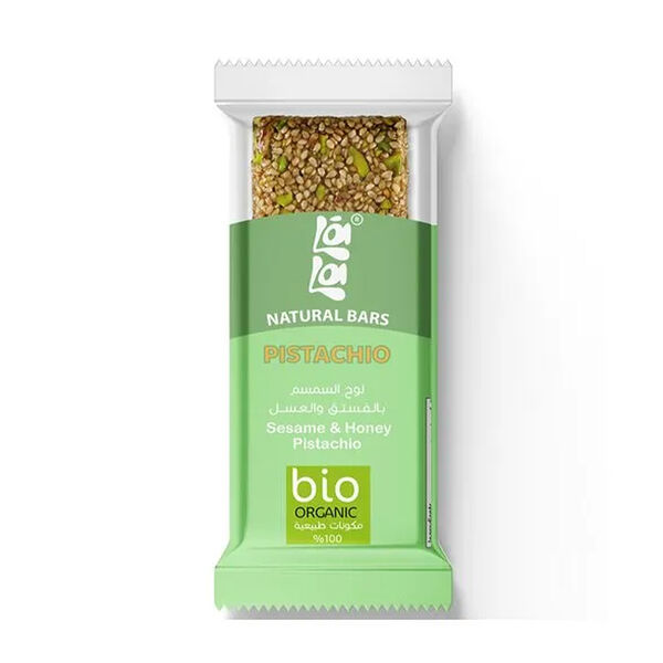 Lala Bio Organic Sesame Honey Pistachio Bar