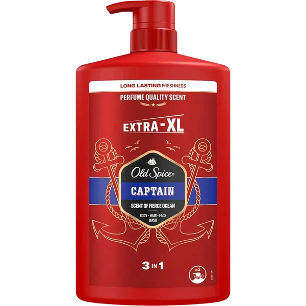 Old Spice душ гели+шампунь 1де2 captain 1л