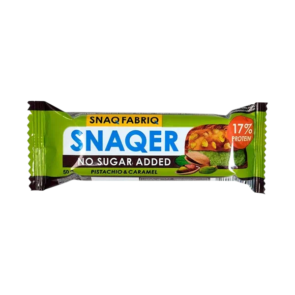 Батончик Snaq Fabriq фисташка/карамель глазир 17% 50г