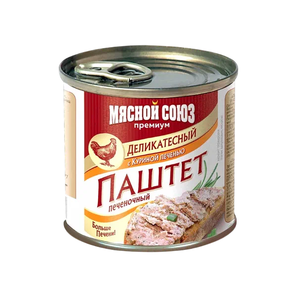 Мясной Союз деликатес тоок боору паштети 240г