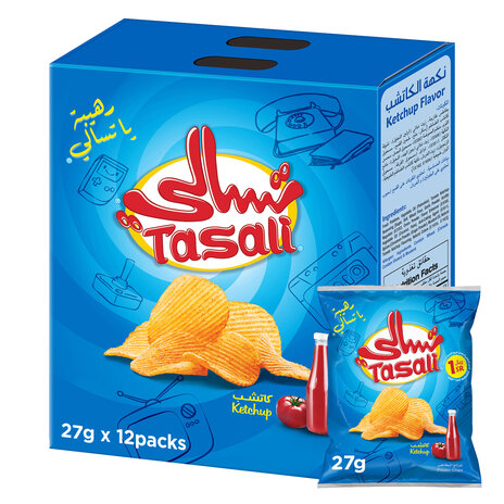 Tasali Chips Ketchup 23Gm X12