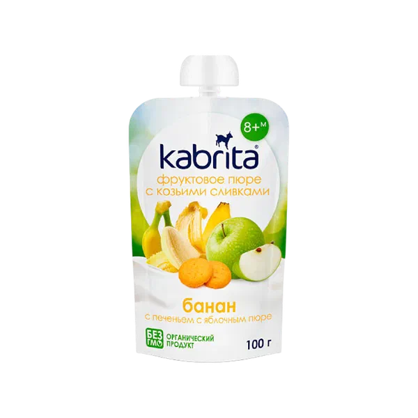 Пюре дет. Kabrita фрукт банан/ябл 100г д/п