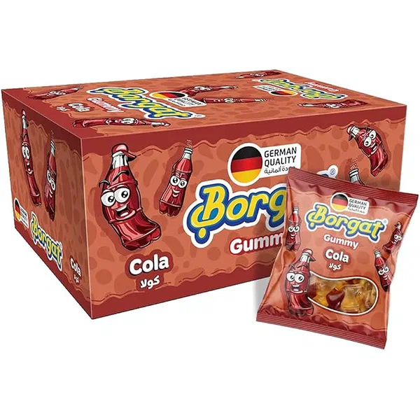 BORGAT COLA BOTTLE SHAPED GUMMY CANDY SINGLE 10G