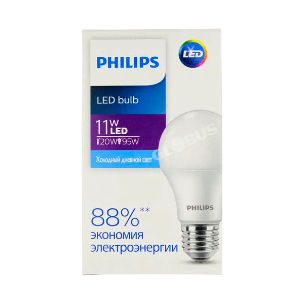 Лампочка св/диод Phillips Ecohome Led Bulb 1PF E27 11W 6500K